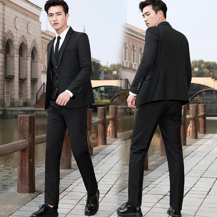 楽天市場 メンズスーツ ビジネススーツ 男性 1釦 2釦 スーツ 紳士服 卒業式 就活 発表会 結婚式 フォーマルスーツ 冠婚葬祭 セレモニースーツ リミレス