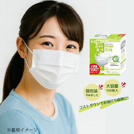 ＼＼365日発送／／ 100枚入 国産 マスク 選べる 1箱 / 2箱 / 5箱 白マスク 生活応援 N100-OE