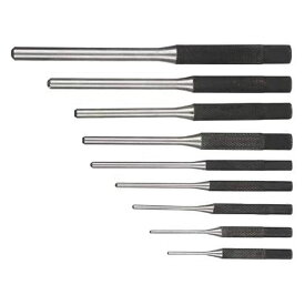 PIENSE センターポンチ ピンポンチ ポンチ セット ロールピン パンチ クロム合金 9種類セット 工具 収納袋付 穴あけポンチ グリップ ロールピンパンチ 手動 耐久性 スチール メンテナンス 修理 メカニック 自動車 バイク