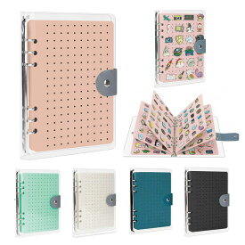 【小さな宝石帳】ピンバッジ 缶バッチ ディスプレイホルダー ケース カバー 収納 飾る 8ページ 350個 PIENSE ピンズ収納 バッジ整理 コレクションブック バッジホルダー コレクションファイル フェルト収納 ディスプレイブック グッズ整理