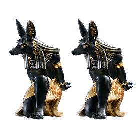 PIENSE スマホスタンド ホルダー 単品 2個セット 卓上 充電可 携帯 エジプト アヌビス神 動物 犬 インテリア オブジェ ワインホルダー可 モチーフ 自立 アイフォン iphone 12 13 12mini 13pro iphone13promax