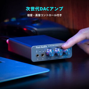 Fosi Audio K5 PRO DAC �w�b�h�t�H���A���v �}�C�N���͉� �R���p�N�g ������ HiFi �f�W�^���A�i���O�ϊ� �X�e���I USB �� ���� PC �X�}�z PS5 MAC �p�\�R�� �Q�[���T�E���h �ƒ�p�X�s�[�J�[�ɑΉ�