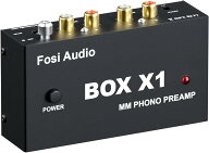 【 Fosi Audio BOX X1 プリアンプ フォノイコライザー MM対応 】フォノプリアンプ rca出力アンプ オーデ…