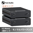 Fosi Audio V3 Mono 2個セット 240W モノラルパワーアンプ モノアンプ デジタルアンプ D級アンプ スピーカーアンプ TP…