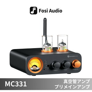 Fosi Audio MC331 �^��ǃA���v �v�����C���A���v �n�C�u���b�h�A���v DAC�A���v Bluetooth �u���[�g�D�[�X VU���[�^�[���� 2ch �X�e���I�A���v �p���[�A���v �^��ǃv���A���v RCA�o�� HiFi �I�[�f�B�I
