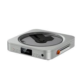 Fosi Audio Merak CDプレーヤー 卓上CDプレーヤー 小型 Hi-Fi DAC内蔵 ヘッドホンアンプ搭載 USB再生 USB録音 CD-R CD-RW対応 ギャップレス再生 光デジタル 同軸 アナログ出力 MP3 FLAC対応 リモコン付き 高音質