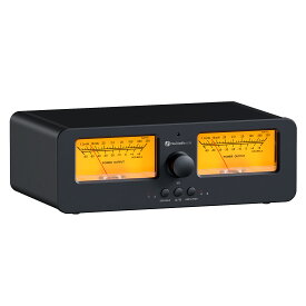 Fosi Audio LC30 VUメーター搭載 スピーカーセレクター アンプ切替器 スピーカー切替器 オーディオスイッチャー 2入力2出力 パワーアンプ対応 A級 AB級 D級 真空管アンプ対応 オーディオビジュアライザー リモコン付き ホームオーディオ