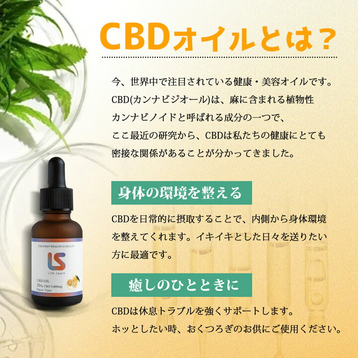 楽天市場】CBDオイル 高濃度 30% 9000mg 30ml 27g 日本製 LifeSpark 