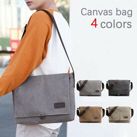 ショルダーバッグ メンズ 帆布 a4サイズ 父の日 プレゼント 斜めがけ かっこいい メッセンジャーバッグ 斜め掛け キャンバスバッグ 軽量 カジュアル 斜めがけバッグ 通勤 通学 ワンショルダー 海外旅行 おしゃれ 大人 学生