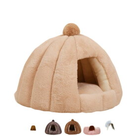 ペットベッド 犬 ベッド 猫 ペット ドームハウス ドーム型 ペットテント 冬 暖かい ペットハウス 寒さ対策 ペット用寝袋 保温防寒 洗える 滑り止め 快適 柔らかい半密閉式暖かいもこもこ あったか ペット用品 猫用 小型犬用