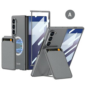 Galaxy Z Fold 7 専用 ケース ギャラクシー フォールド 7 カバー カード収納 磁気吸着 スマホケース フィルム一体型 折りたたみ ケース スタンド機能 完全な保護 ワイヤレス充電対応 おしゃれ 薄