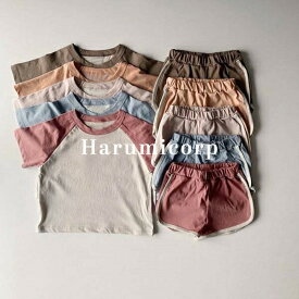 セットアップ キッズ ベビー服 女の子 男の子 子供服 tシャツ 半袖 ショートパンツ 韓国こども服 夏服 ジャージ 上下セット 運動着 おしゃれ 可愛い ルームウェア 赤ちゃん 新生児 部屋着 誕生日 出産お祝い プレゼント 保育園 73 80 90 100 110 120cm