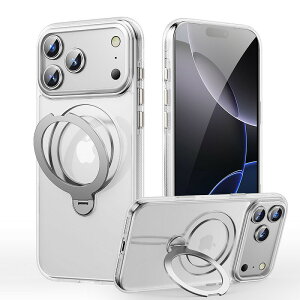 iPhone 17 �V���[�Y �P�[�X �N���A iPhone 17 pro max �P�[�X iPhone 17 Air �J�o�[ MagSafe�Ή� 360°��]�X�^���h Ai�J�����R���g���[���J�o�[���� ���C�����X�[�d�Ή� �����O�t�� �ČRMIL�K�i �ϏՌ� �A�C