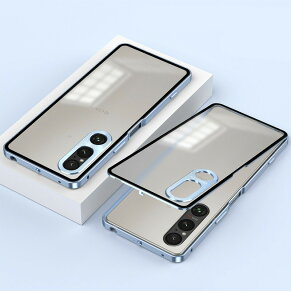 Xperia 1VI �P�[�X ���^���o���p�[ �w�ʃP�[�X ���O���\ �A���~�o���p�[ �ϏՌ� Xperia 1V Xperia 1IV �X�}�z�P�[�X �}�b�g ������ �w�ʃJ�o�[ �y�� ���^ �t���[�� ������ �o���p�[���b�N �t����