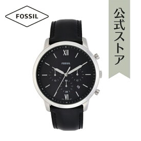 腕時計 メンズ フォッシル アナログ 時計 ブラック レザー NEUTRA CHRONO FS5452 FOSSIL 公式 ブランド ビジネス 防水 誕生日 プレゼント 記念日 ギフト