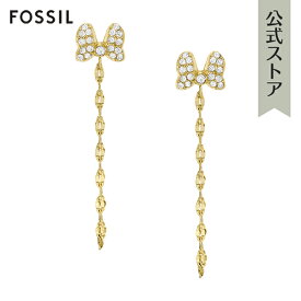 【フレッシャーズフェア/10%OFFクーポン】【フォッシル×ディズニー】アクセサリー PIERCE レディース ゴールド ステンレススチール JEWELRY JF04627710 2023 冬 FOSSIL 公式