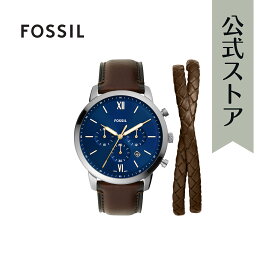 【30%OFF】フォッシル 腕時計 アナログ メンズ ブラウン レザー NEUTRA FS6018SET 2023 冬 FOSSIL 公式