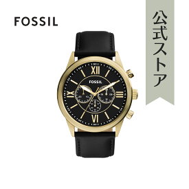 フォッシル 腕時計 アナログ メンズ ブラック レザー FLYNN BQ2823 2023 冬 FOSSIL 公式