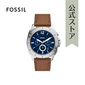 【楽天スーパーSALE/30%OFF】フォッシル 腕時計 アナログ メンズ ブラウン レザー PRIVATEER BQ2819 2023 冬 FOSSIL 公式