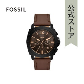 【楽天スーパーSALE/30%OFF】フォッシル 腕時計 アナログ メンズ ブラウン レザー PRIVATEER BQ2820 2023 冬 FOSSIL 公式