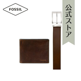 フォッシル ギフトセット メンズ ブラウン レザー DERRICK MLG0658201 2019 冬 FOSSIL 公式