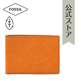 【50%OFF】フォッシル 財布 二つ折り メンズ ミディアムオレンジ レザー／レザー、PVC BRONSON ML4491810 2022 春 FOSSIL 公式