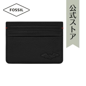 【50%OFF】フォッシル カードケース メンズ ブラック エコレザー／スチール THE BATMAN ML4499001 2022 春 FOSSIL 公式