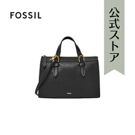 フォッシル レザー Satchel Bag レディース ブラック レザー Tessa SHB3171001 2024 春