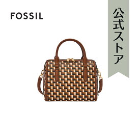 フォッシル レザー Satchel Bag レディース ブラウン コーティングキャンバス Williamson ZB11019249 2024 春