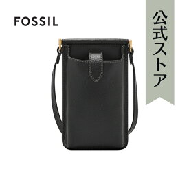 フォッシル レザー Crossbody Bag レディース ブラック レザー Kaia SHB3176001 2024 春