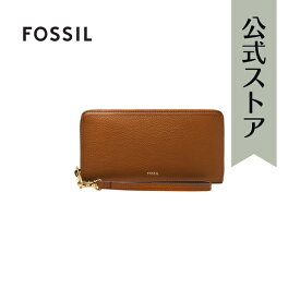 【楽天スーパーSALE/20倍ポイント】フォッシル レザー Clutch レディース ブラウン レザー Logan SL7831216 2024 夏