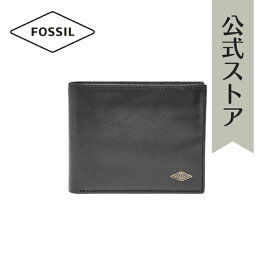 フォッシル 財布 二つ折り メンズ ブラック レザー／レザー RYAN ML3729001 2016 冬 FOSSIL 公式