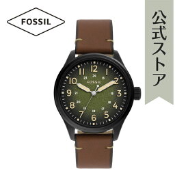 フォッシルアウトレット 腕時計 アナログ クォーツ メンズ ブラウン レザー EASTON BQ2796 2023 夏 FOSSIL OUTLET 公式