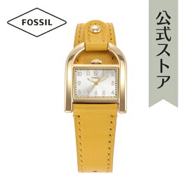 【30%OFF】フォッシル 腕時計 アナログ クォーツ レディース イエロー LiteHideレザー HARWELL ES5281 2023 夏 FOSSIL 公式