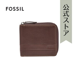 【30%OFF】フォッシル 財布 二つ折り メンズ ブラウン レザー LUFKIN SML1689201 2019 冬 FOSSIL 公式