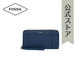 【30%OFF】フォッシル ジップクラッチ レディース ネイビー レザー JORI SWL3008944 2023 秋 FOSSIL 公式