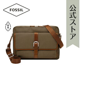 フォッシル ショルダーバッグ バッグ メンズ ダークカーキ ナイロン／レザートリム CAMDEN MBG9603147 2023 春 FOSSIL 公式