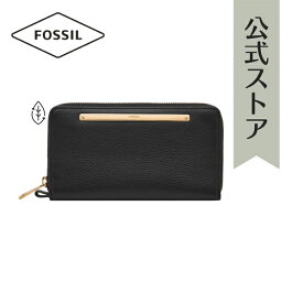 【フレッシャーズフェア/10%OFFクーポン】フォッシル 長財布 レディース ブラック エコレザー／ポリウレタントリム LIZA SL7878G001 2023 春 FOSSIL 公式