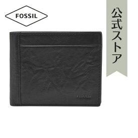 【お買い物マラソン/10倍ポイント】フォッシル 財布 二つ折り メンズ ブラック NEEL ML3890001 2017 春 FOSSIL 公式