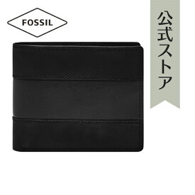 フォッシル 財布 二つ折り メンズ ブラック ViralOff&reg 再生ポリエステル EVERETT ML4400001 2021 春 FOSSIL 公式