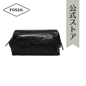 フォッシル ハンドバッグ バッグ メンズ ブラック PVC加工ポリエステル TRAVEL MLG0724001 2021 春 FOSSIL 公式
