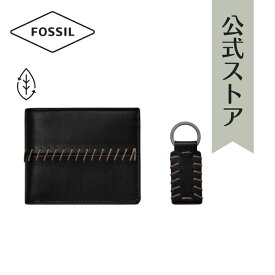 【50%OFF】フォッシル 財布 二つ折り メンズ ブラック REPREVE&reg 再生ポリエステル BRONSON MLG0776001 2022 冬 FOSSIL 公式