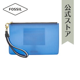 【50%OFF】フォッシル ポーチ 小物入れ レディース ブルー レザー WRISTLET SLG1378965 2020 春 FOSSIL 公式