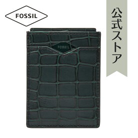 【楽天スーパーSALE/70%OFF】フォッシル カードケース メンズ グリーン 再生ポリエステル FINLAY SML1819358 2021 冬 FOSSIL 公式