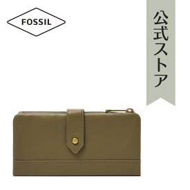 【50%OFF】フォッシル 財布 長財布 レディース グリーン 再生ポリエステル LAINIE SWL2651376 2021 秋 FOSSIL 公式