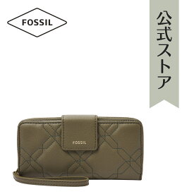 【50%OFF】フォッシル 財布 長財布 レディース グリーン 再生ポリエステル MADISON SWL2652376 2021 秋 FOSSIL 公式