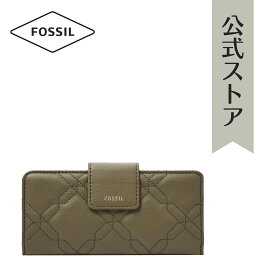 【50%OFF】フォッシル 財布 長財布 レディース グリーン 再生ポリエステル MADISON SWL2662376 2021 秋 FOSSIL 公式