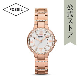 腕時計 レディース フォッシル アナログ 時計 ローズゴールド ステンレス VIRGINIA ES3284 FOSSIL 公式 ブランド ビジネス 防水 誕生日 プレゼント 記念日 ギフト