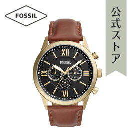 フォッシル 腕時計 メンズ クロノグラフ アナログ 時計 レザー ブラウン FLYNN BQ2261 FOSSIL 公式 VD ブランド ビジネス 防水 誕生日 プレゼント 記念日 ギフト VD