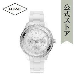 【50%OFF】フォッシル 腕時計 アナログ ホワイト レディース FOSSIL 時計 CE1113 STELLA 公式 ブランド ビジネス 防水 誕生日 プレゼント 記念日 ギフト